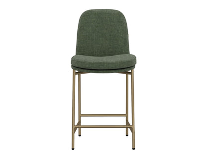 America - Metal Bar Stool - Olive Green