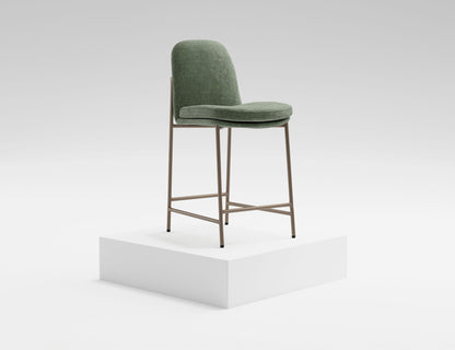 America - Metal Bar Stool - Olive Green