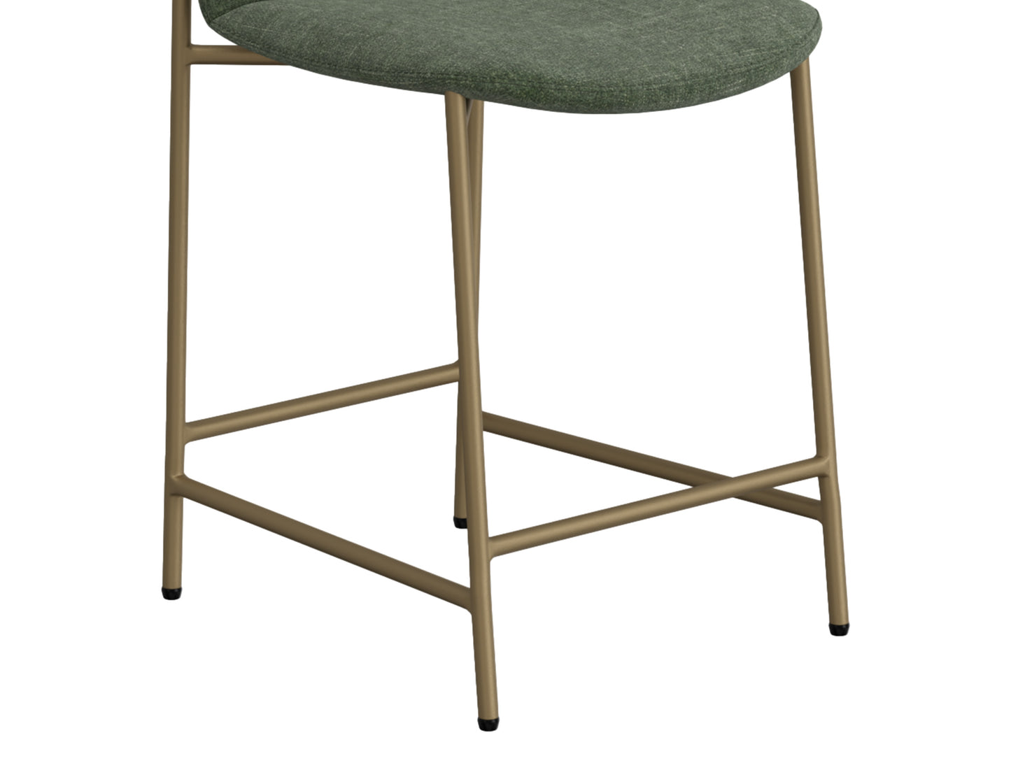 America - Metal Bar Stool - Olive Green