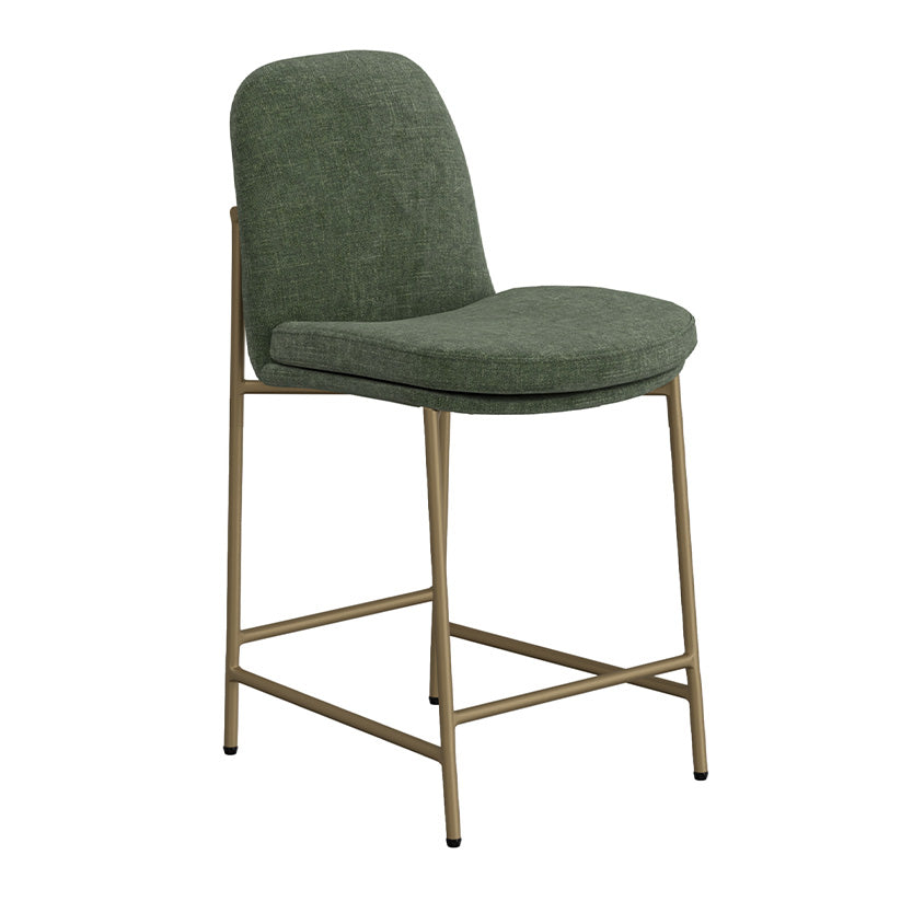 America - Metal Bar Stool - Olive Green