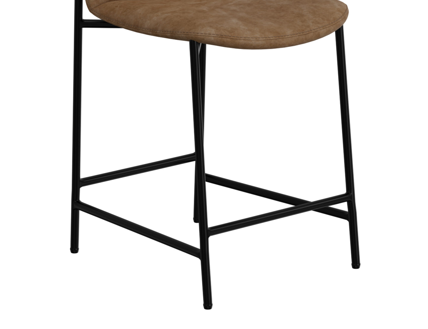 America - Metal Bar Stool - Caramel Color