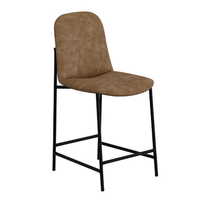 America - Metal Bar Stool - Caramel Color