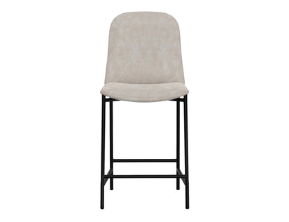 America - 24" Upholstered Barstool - Oyster