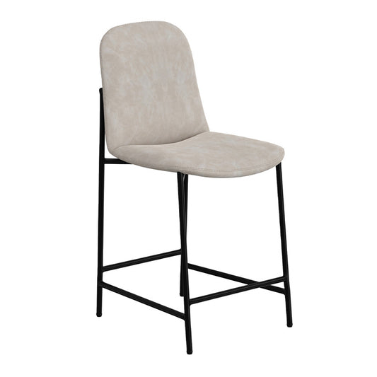 America - 24" Upholstered Barstool - Oyster