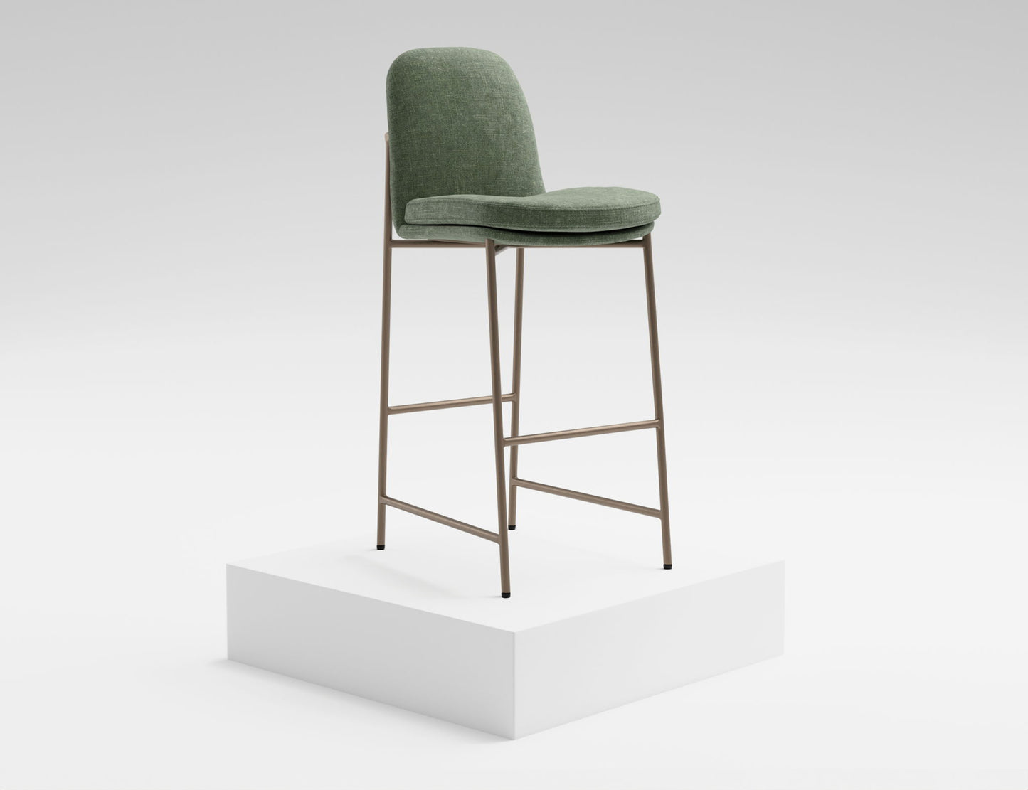 America - Bar Stool - Olive Green