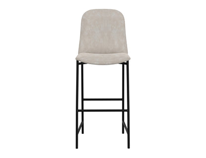 America - 30" Upholstered Barstool - Oyster