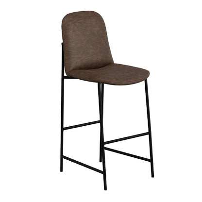 America - 30" Upholstered Barstool - Chocolate Brown