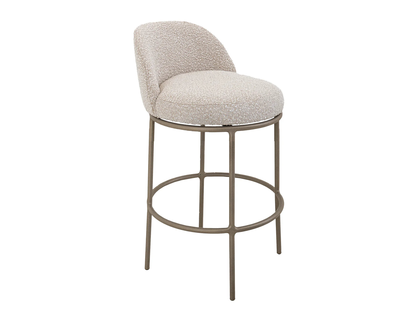 Snow - Upholstered Barstool - Light Cream