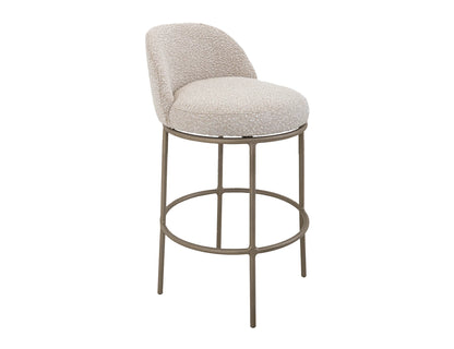 Snow - Upholstered Barstool - Light Cream