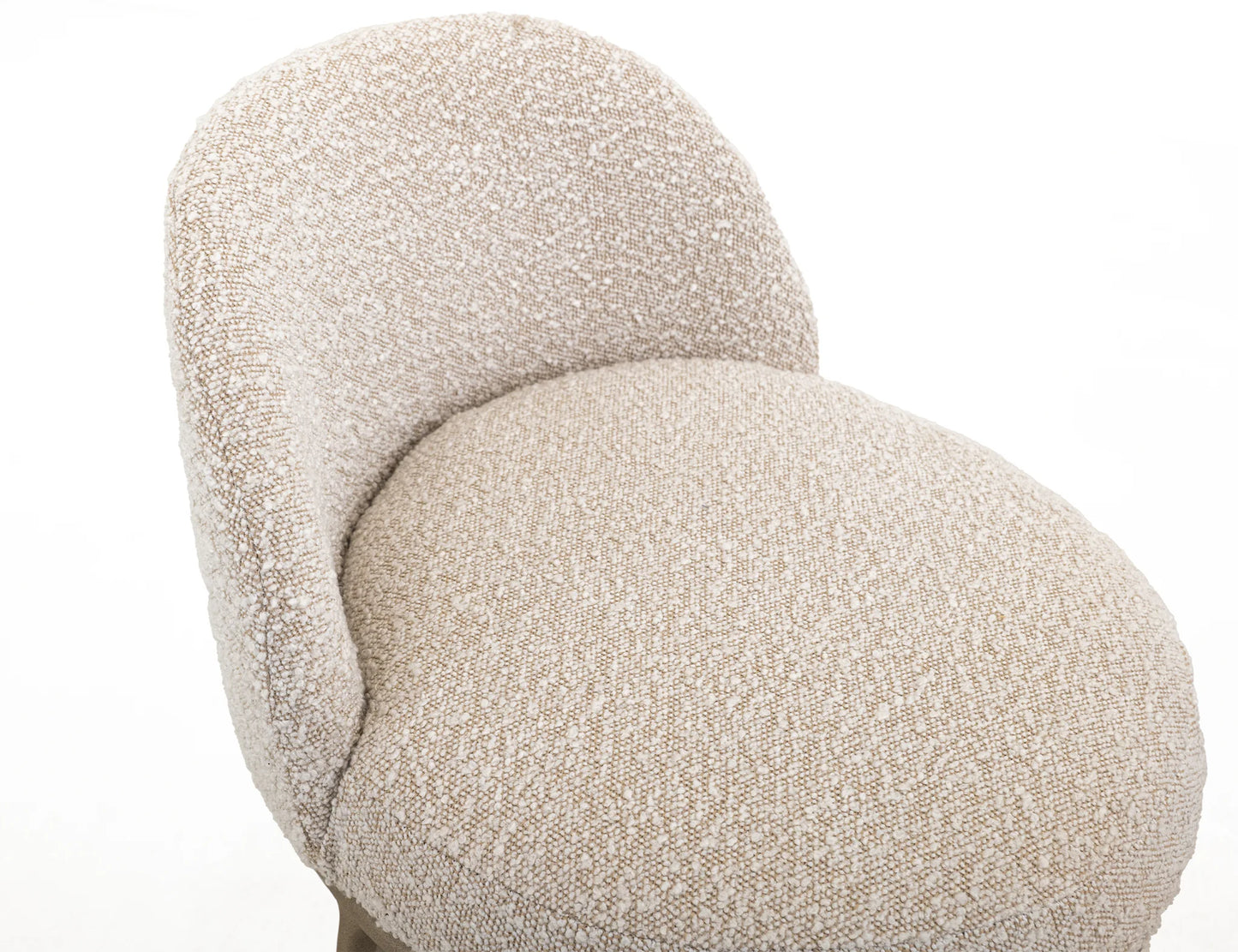 Snow - 30" Upholstered Barstool - Light Cream