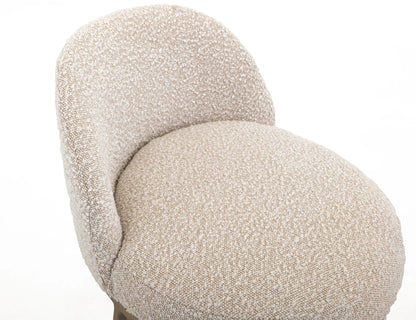 Snow - 30" Upholstered Barstool - Light Cream