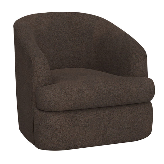 Tumbi - 360 Degree Swivel Accent Chair - Chocolate Brown