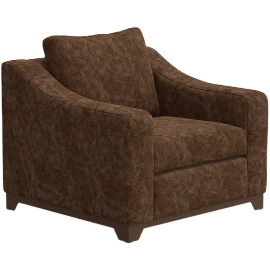 Natural Parota - Armchair - Chocolate Brown