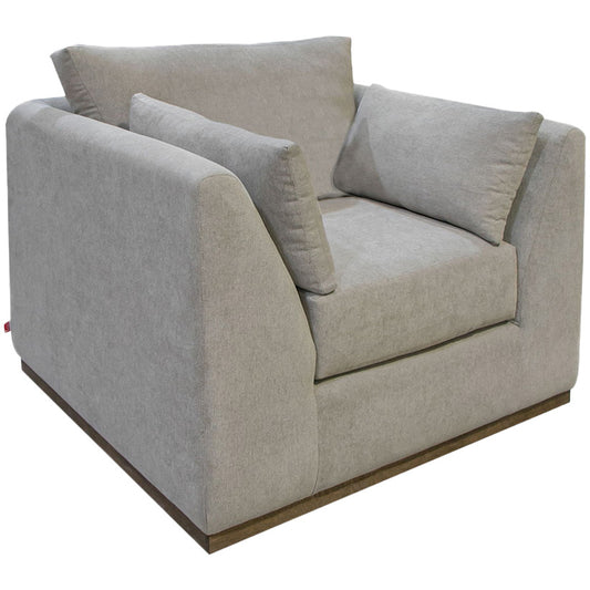 Vallarta - Fabric Arm Chair - Almond Gray