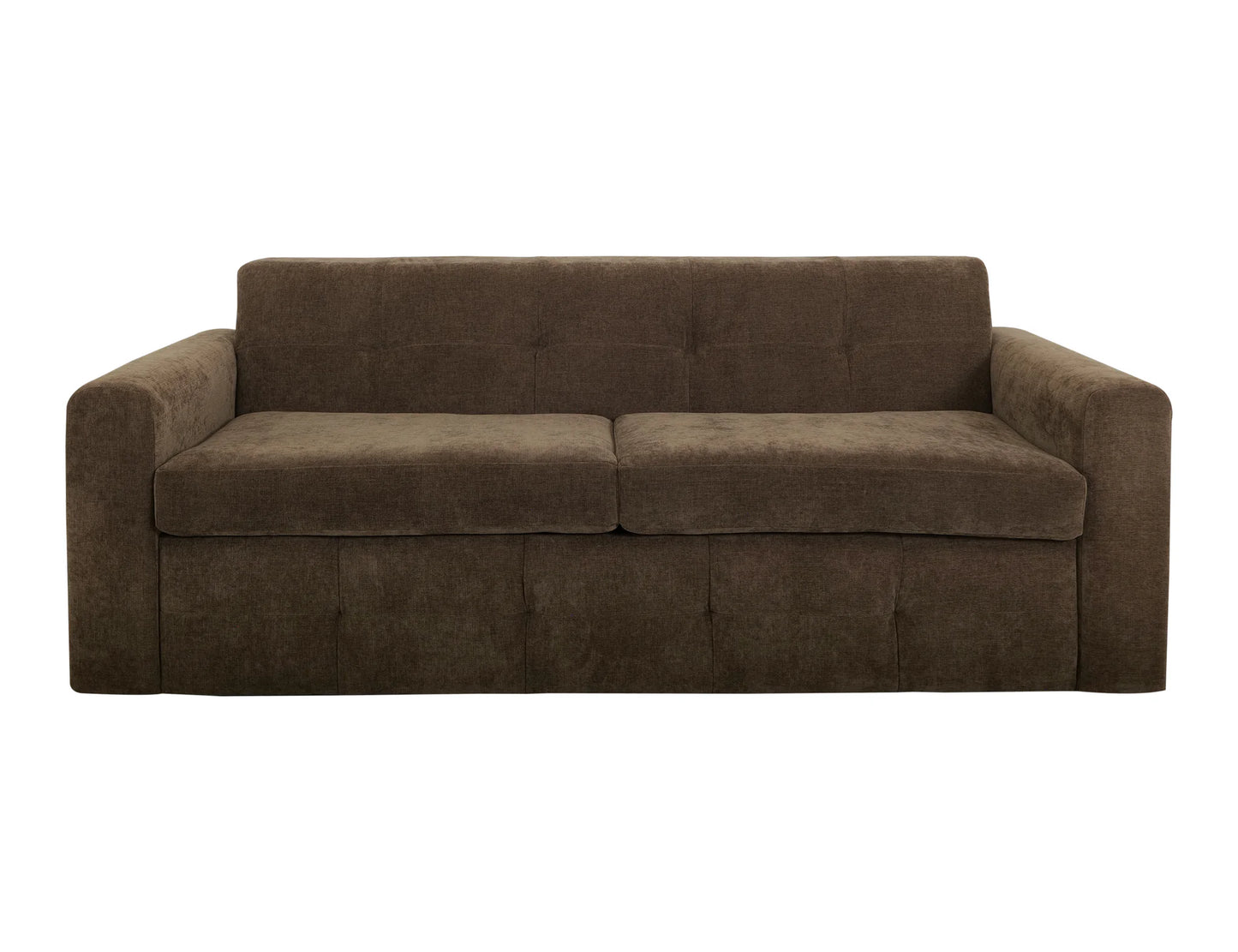 Mellow - Pull-Out Sofa Sleeper Bed With Queen Mattress - Deep Forest Brown