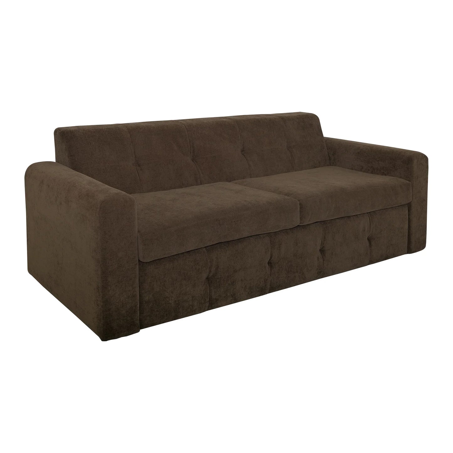 Mellow - Pull-Out Sofa Sleeper Bed With Queen Mattress - Deep Forest Brown