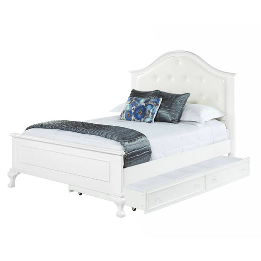 Jesse - Full Panel Bed With Trundle - White