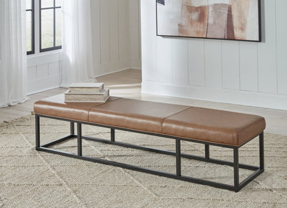 Joston - Caramel - Accent Bench 1