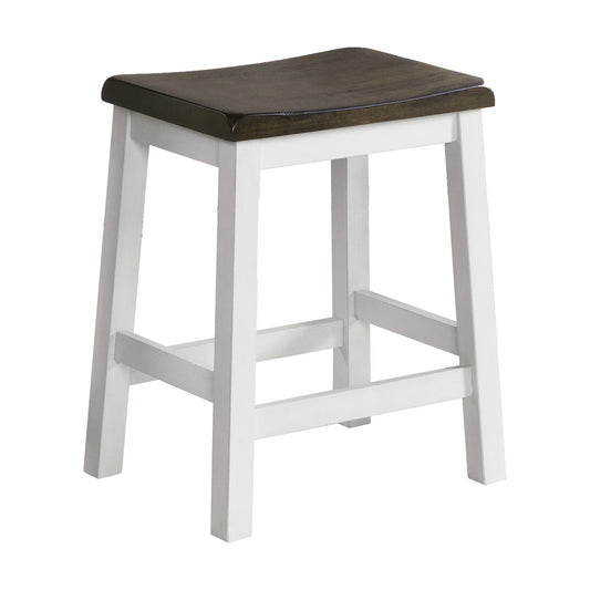 Kona - Backless Stool - Gray / White