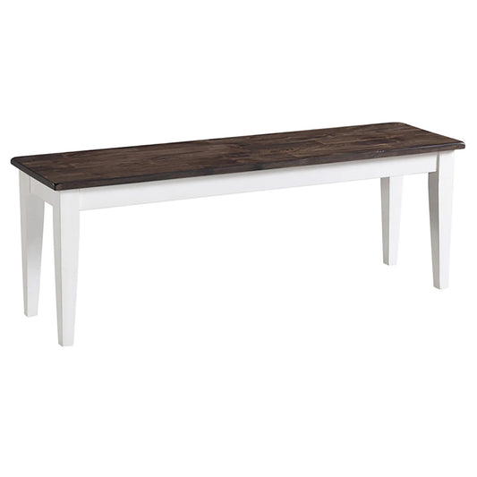 Kona - Dining Bench - Gray / White