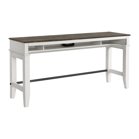 Kona - Sofa Bar Table - Gray / White