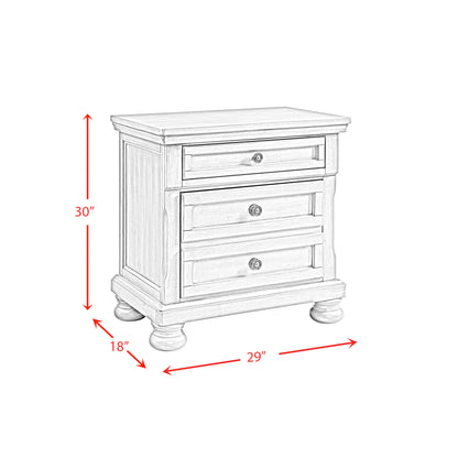 Kingston - Nightstand With Power - Walnut