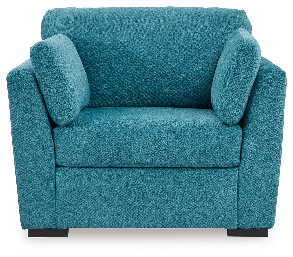 Keerwick - Teal - 2 Pc. - Chair And A Half, Ottoman 2