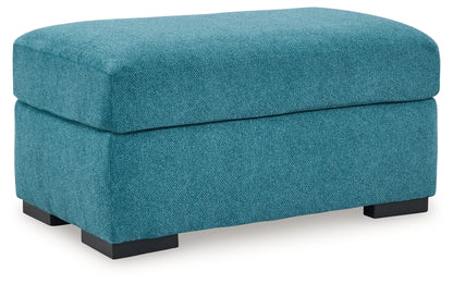 Keerwick - Teal - 2 Pc. - Chair And A Half, Ottoman 6