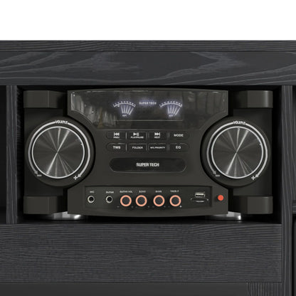 St. Cloud - Fireplace With Sound System - Black