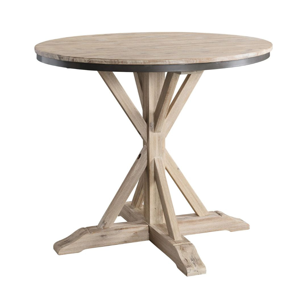 Callista - Round Counter Height Dining Table - Beach – Furniture ...
