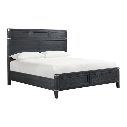 Laguna - King Bed - Weathered Steel