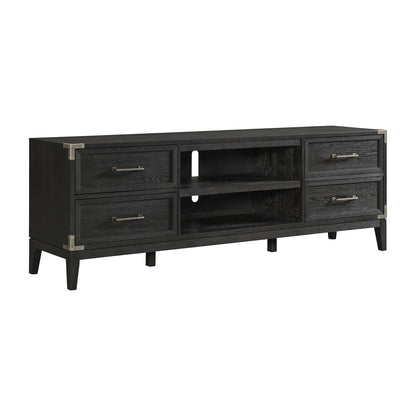 Laguna - 84" TV Console - Weathered Steel