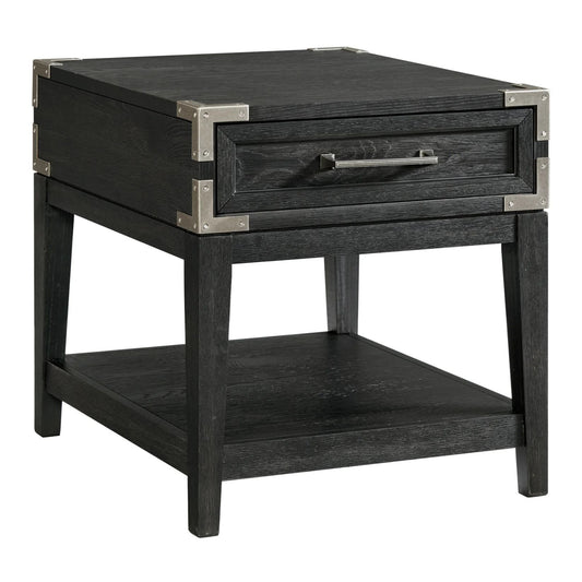 Laguna - End Table - Weathered Steel