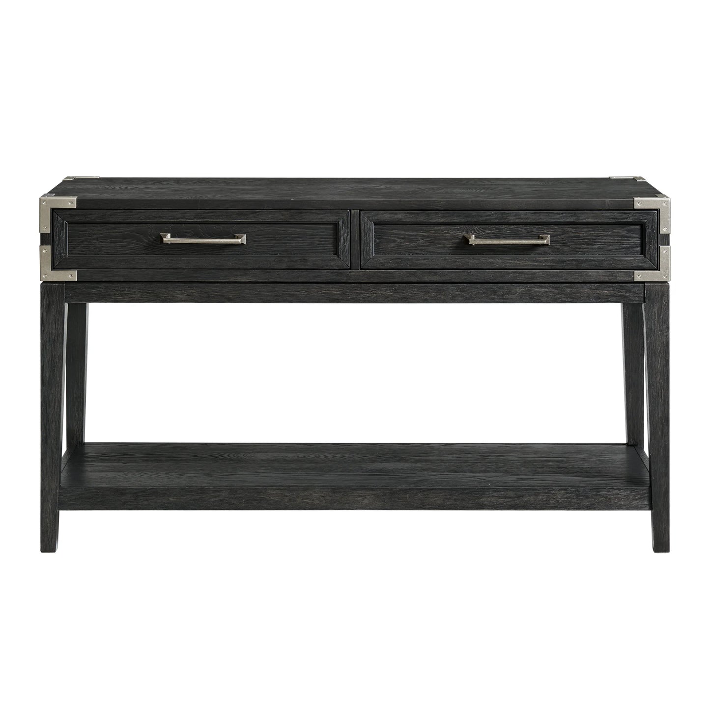 Laguna - Sofa Back Table - Weathered Steel