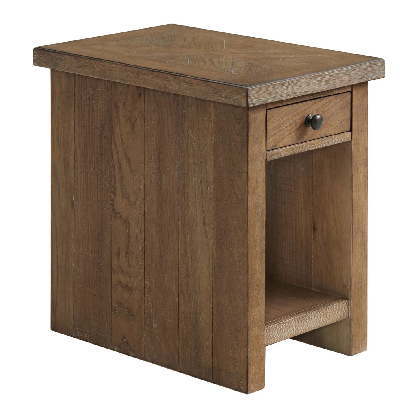 Landmark - Chairside Table - Weathered Oak