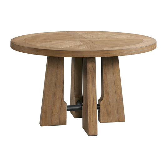Landmark - Round Dining Table - Weathered Oak
