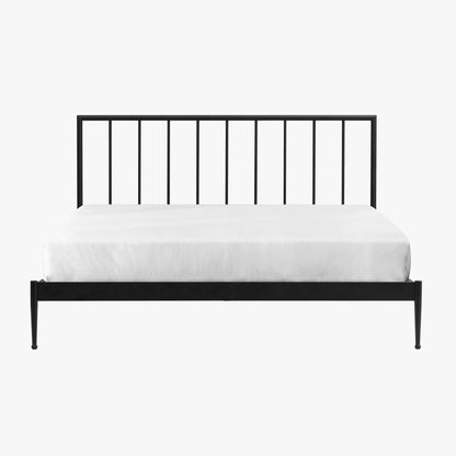 Metal Beds - Modern King Metal Bed - Matte Black