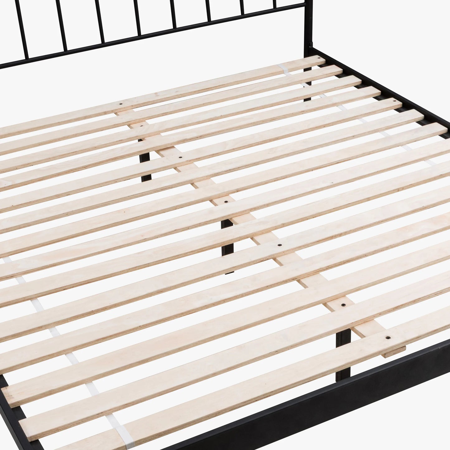 Metal Beds - Traditional King Metal Bed - Matte Black