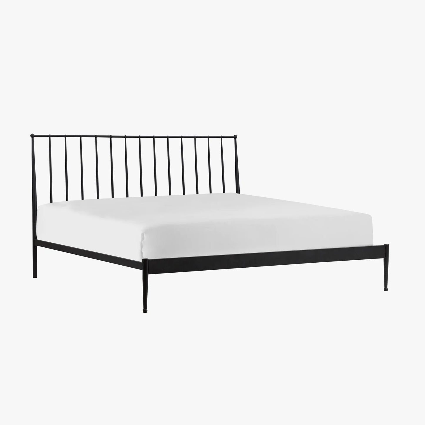 Metal Beds - Transitional King Metal Bed - Matte Black