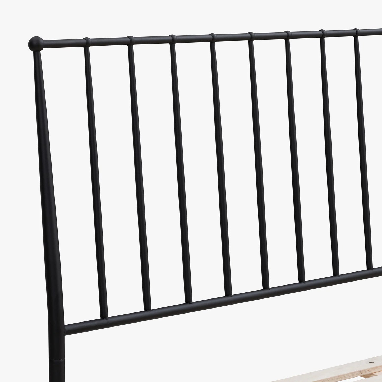 Metal Beds - Transitional King Metal Bed - Matte Black