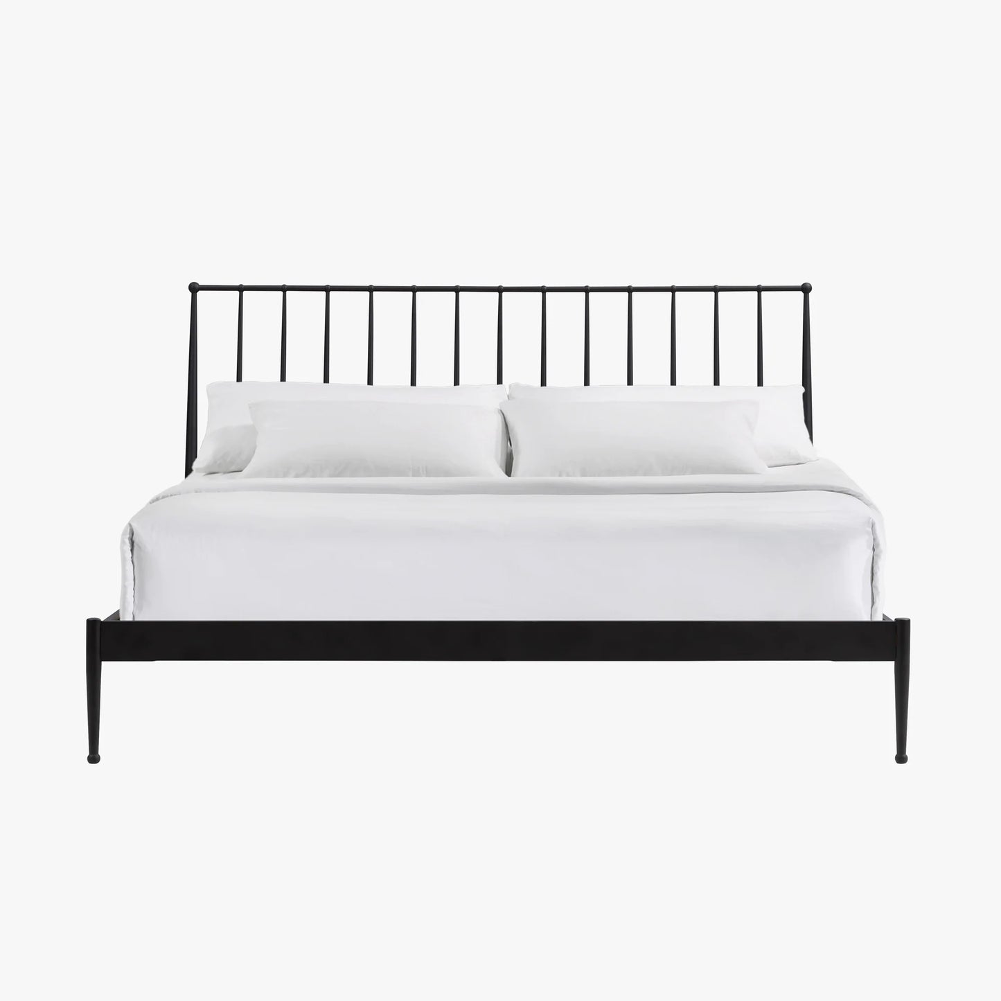 Metal Beds - Transitional King Metal Bed - Matte Black