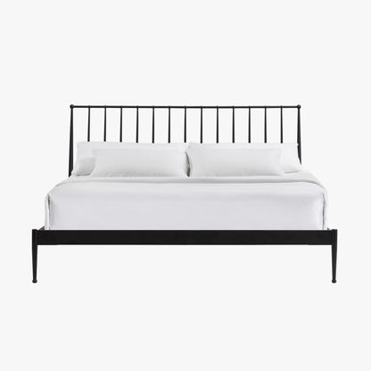 Metal Beds - Transitional King Metal Bed - Matte Black
