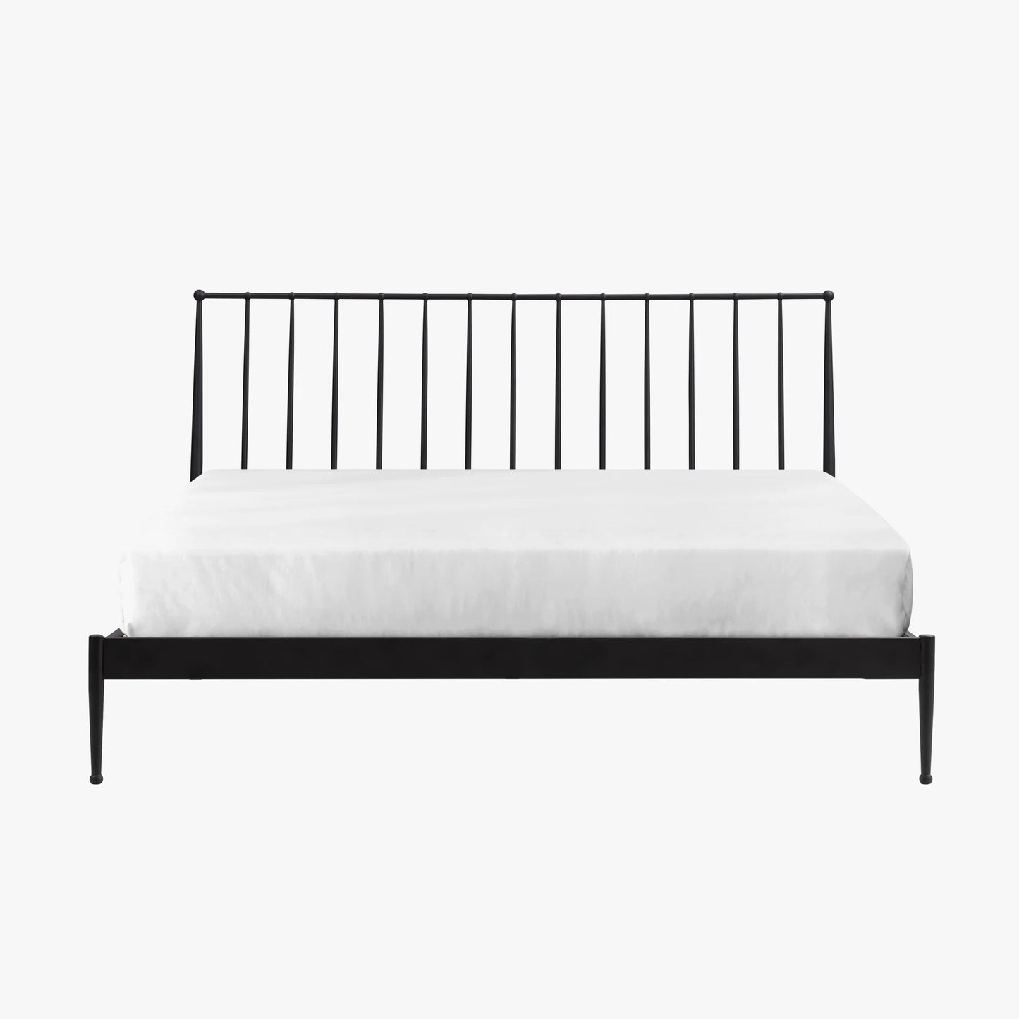 Metal Beds - Transitional King Metal Bed - Matte Black