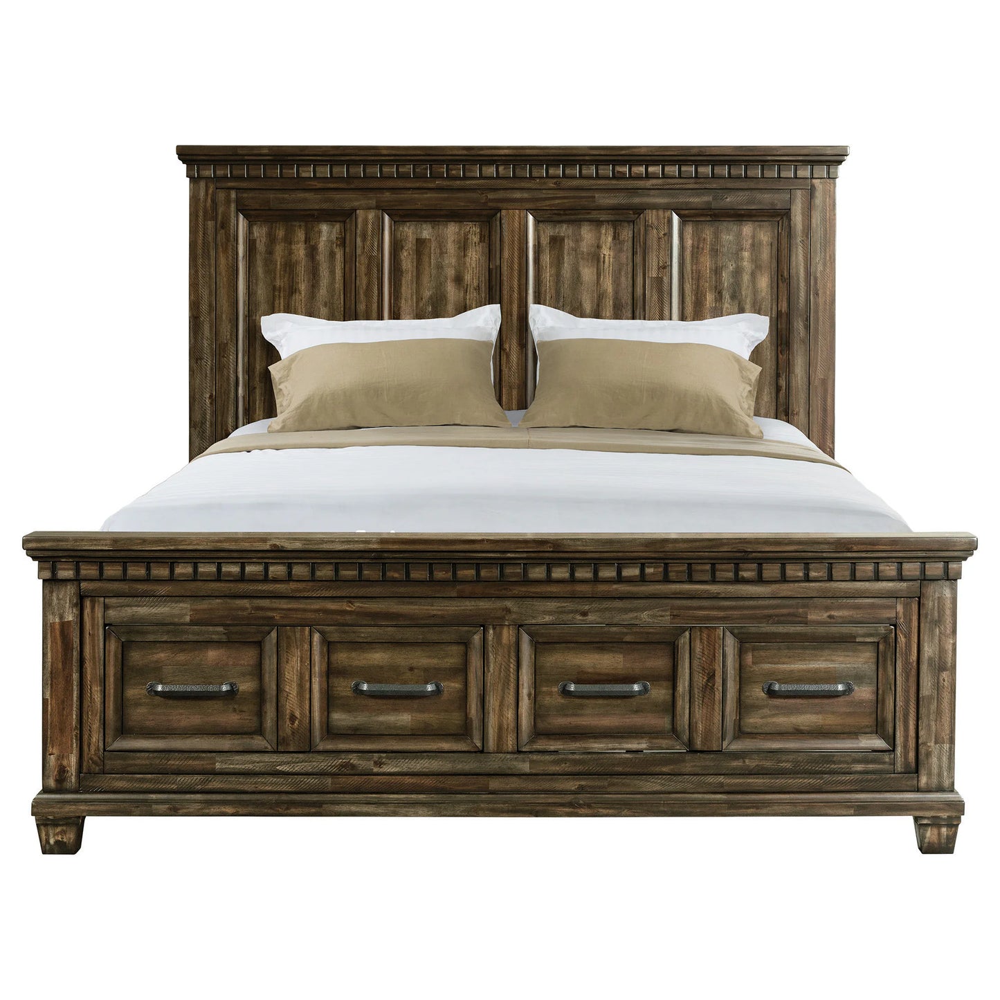 Mccabe - 2-Drawer King Storage Bed - Smokey Walnut Finish