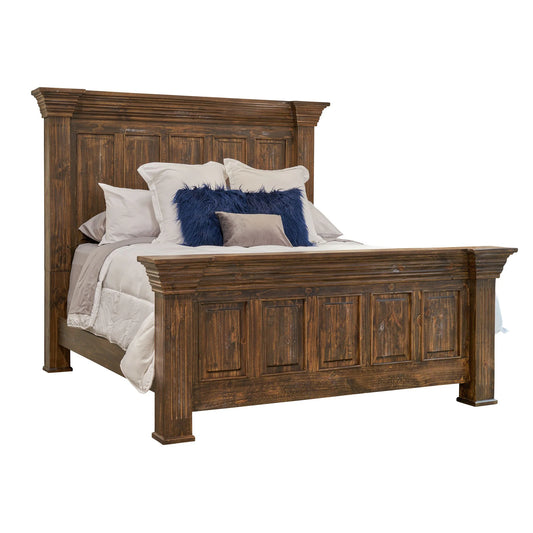 Olivia - Brown King Bed - Dark Brown