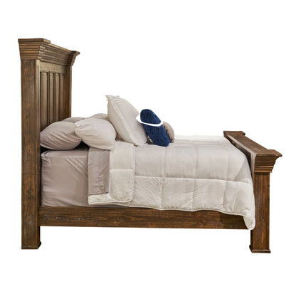 Olivia - Brown King Bed - Dark Brown