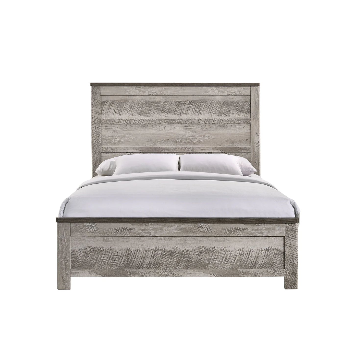 Millers Cove - Full Panel Bed - Distressed Gray