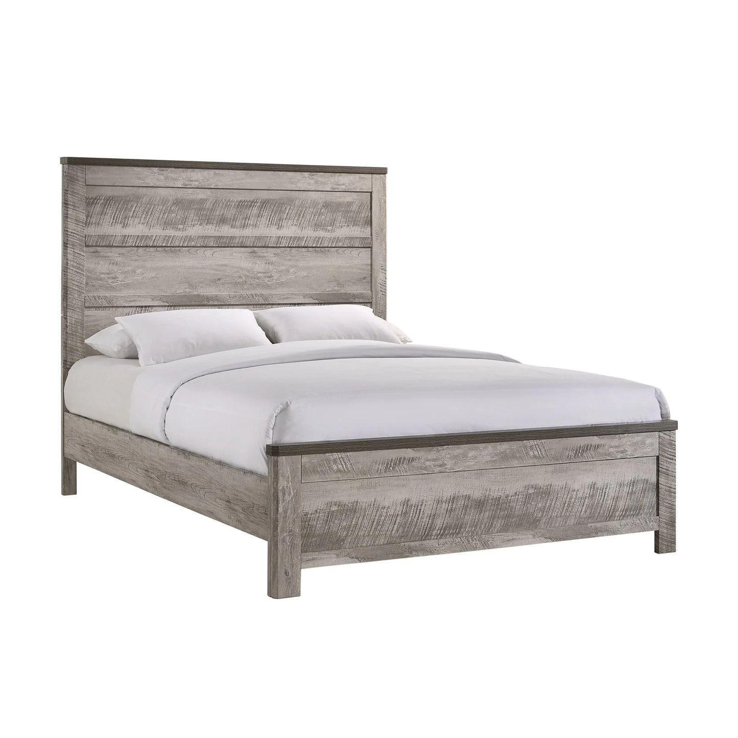 Millers Cove - Full Panel Bed - Distressed Gray