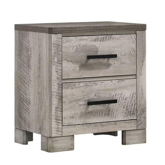 Millers Cove - 2-Drawer Nightstand - Distressed Gray