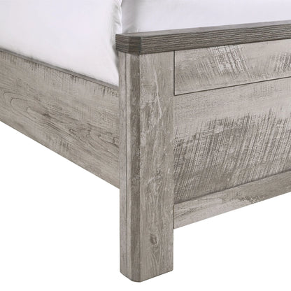 Millers Cove - Queen Panel Bed - Distressed Gray